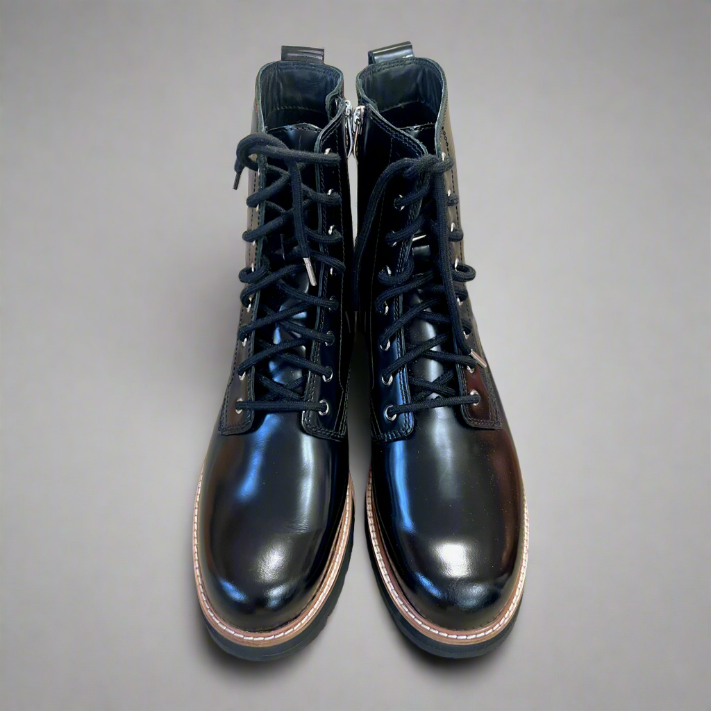 Clarks black Orianna combat boot, size 8.5, BRAND NEW!