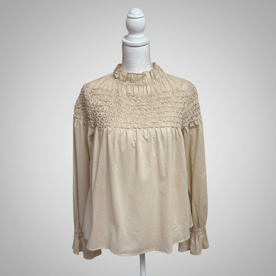 Merlette cream Majorelle blouse, size XS