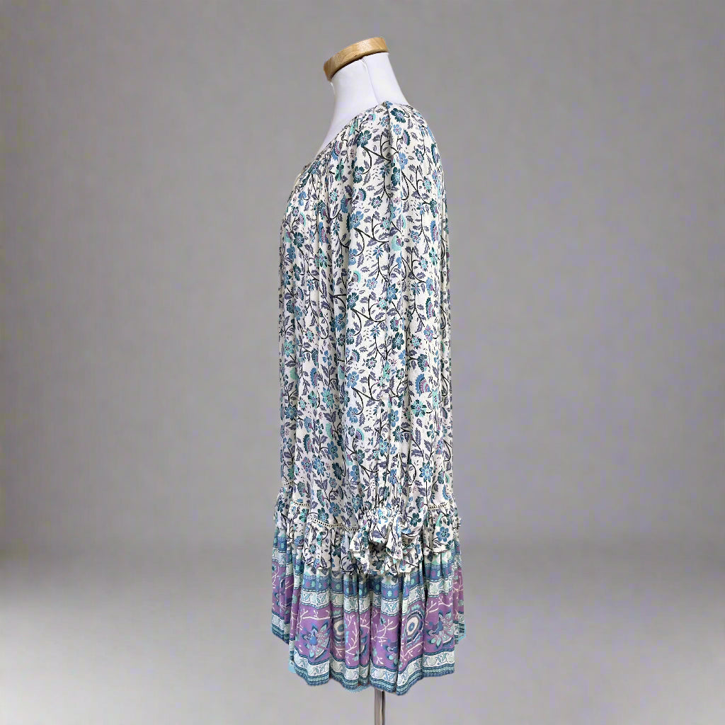 Spell and the Gypsy blue floral Dahlia dress, size XS