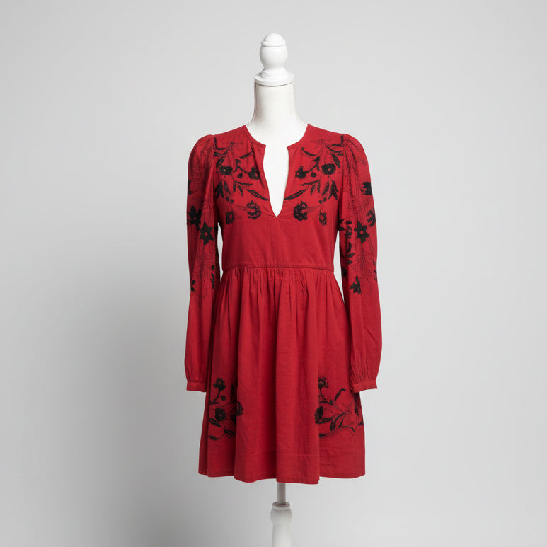 Alix of Bohemia red and black Winslow dress, size XS