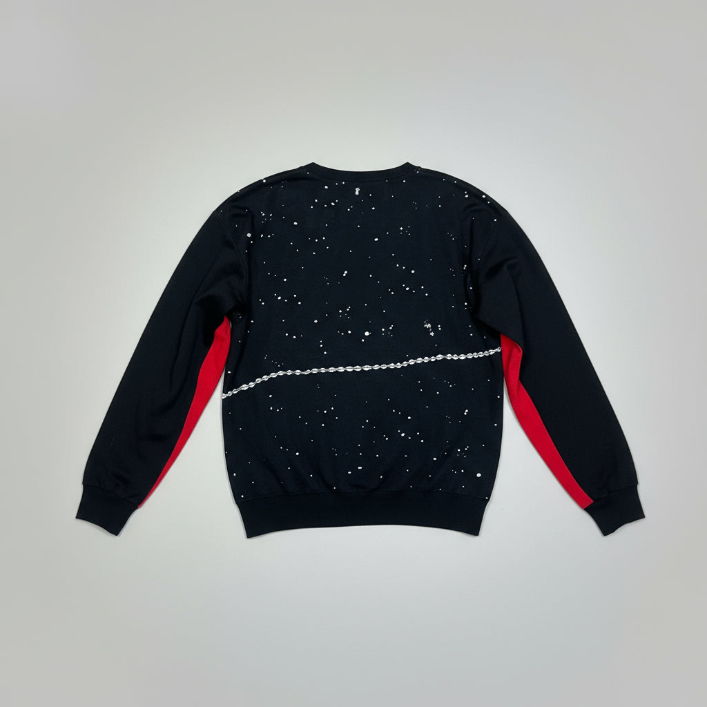 Schiaparelli black Man Ray Trust sweater with moon design, size 42 (size 10)