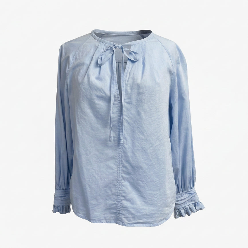 Danielle Fichera light blue blouse, size S, NEW WITH TAGS!
