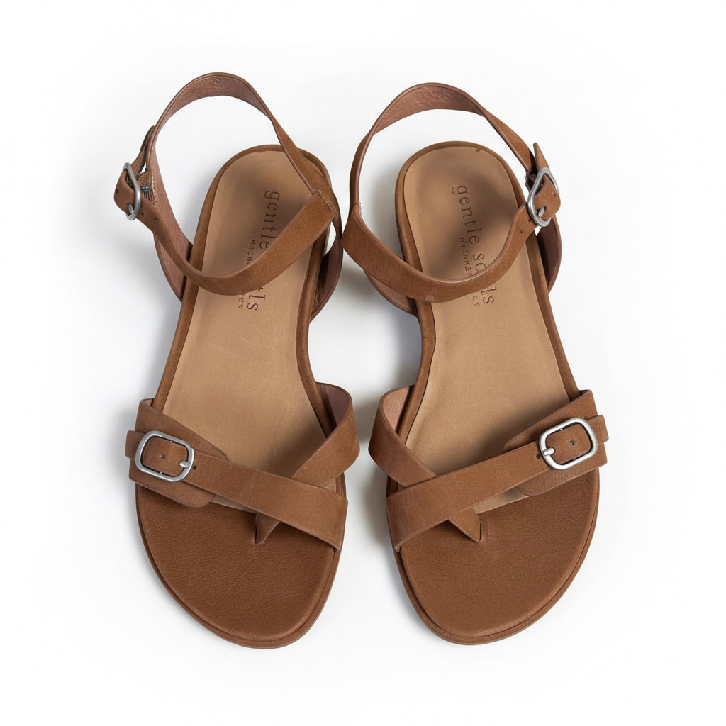 Gentle Souls brown nubuck sandals, size 8, BRAND NEW!