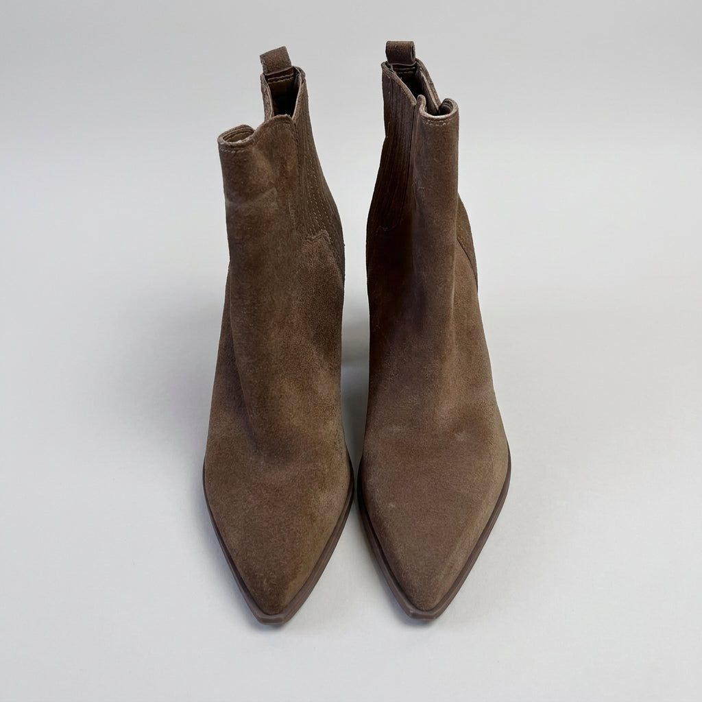 Marc Fisher brown suede Oshay boots, size 9