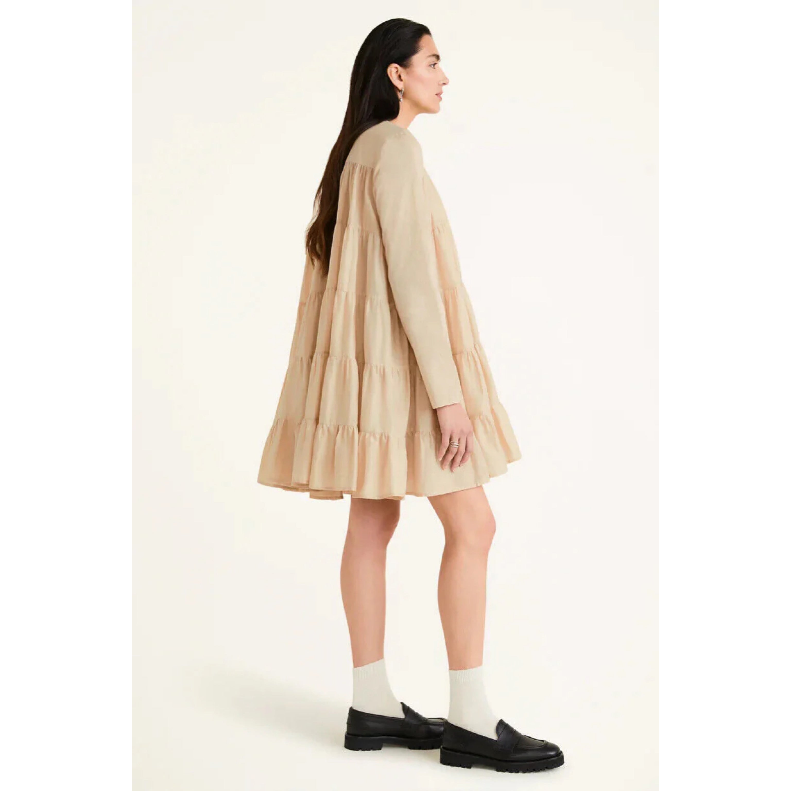 Merlette cream Soliman dress, size XS