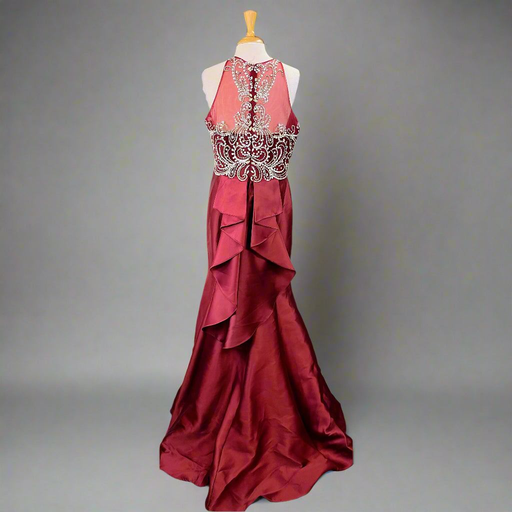 Star Box burgundy dress, size XXL