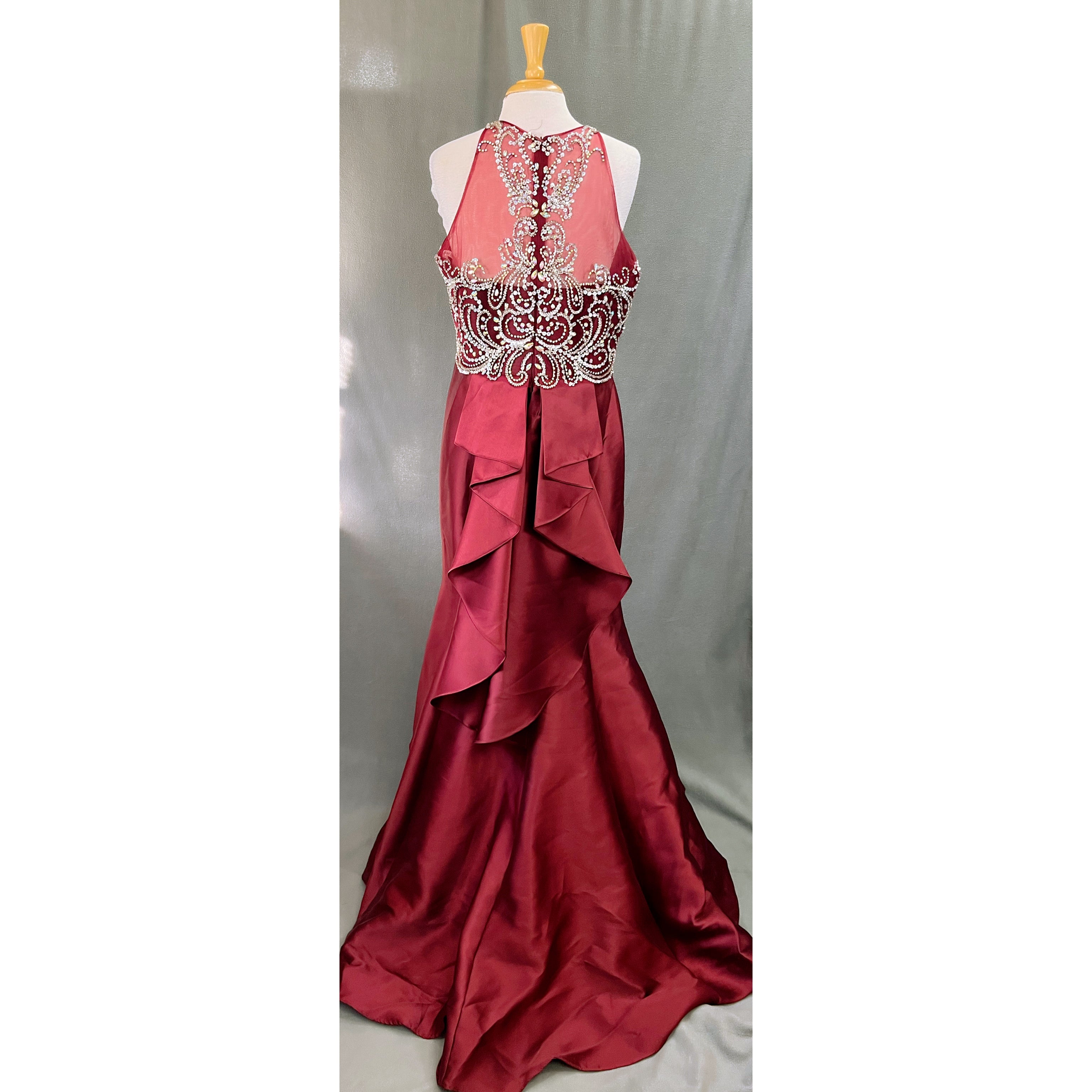 Star Box burgundy dress, size XXL