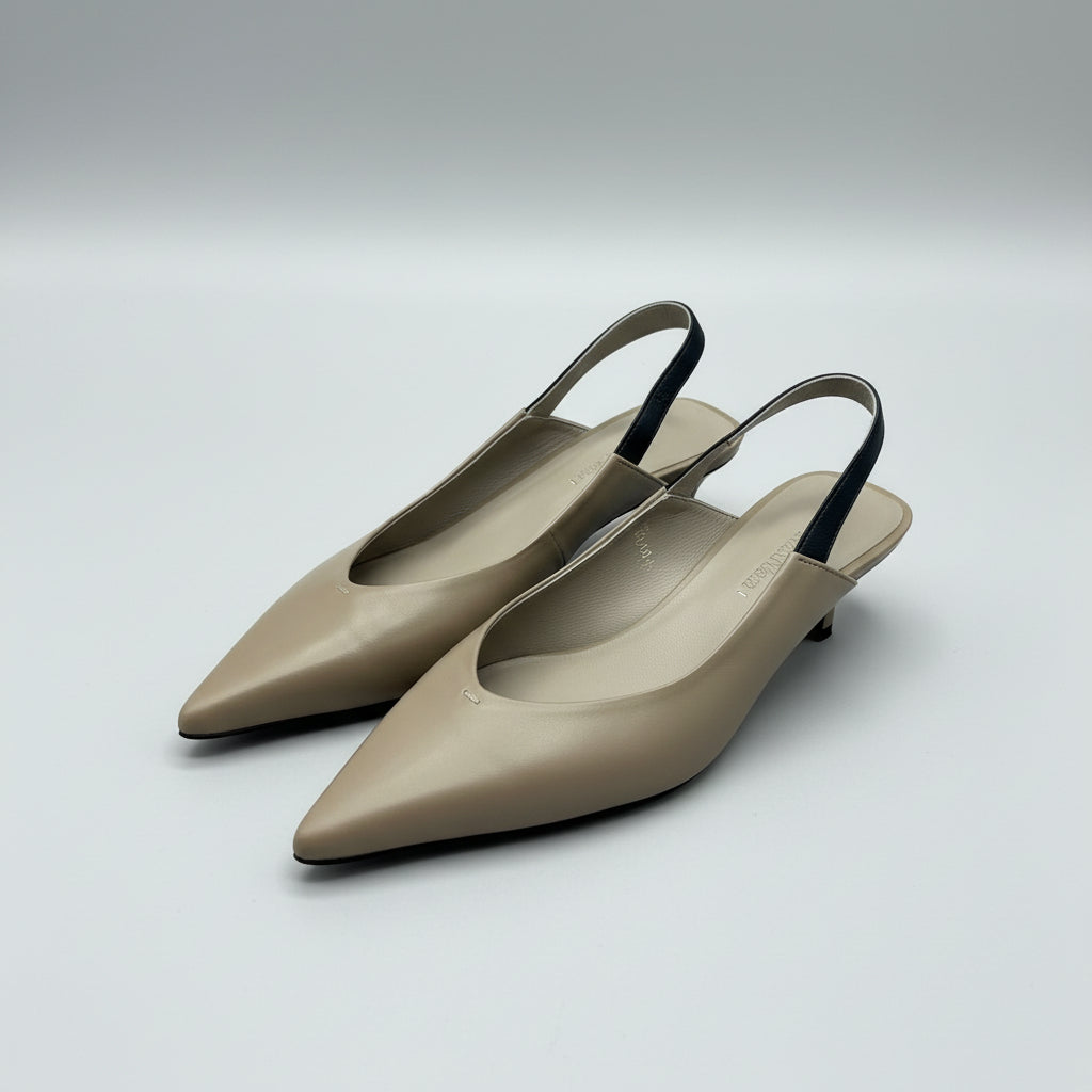 Max Mara taupe Slingy Footwear Sandals, size 39.5, NEW WITHOUT TAGS!