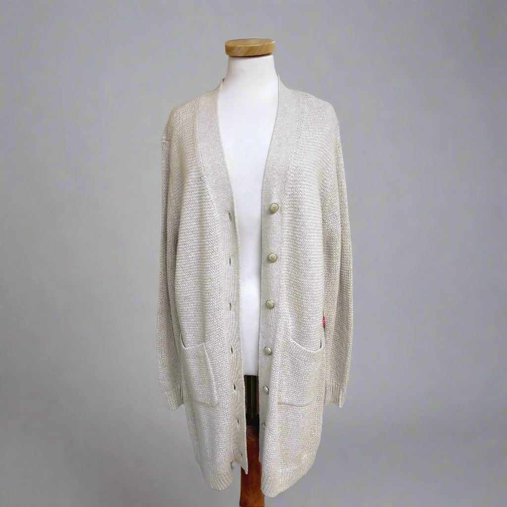 Cabi gray Cozy Cardigan sweater, size M, NEW WITH TAGS!