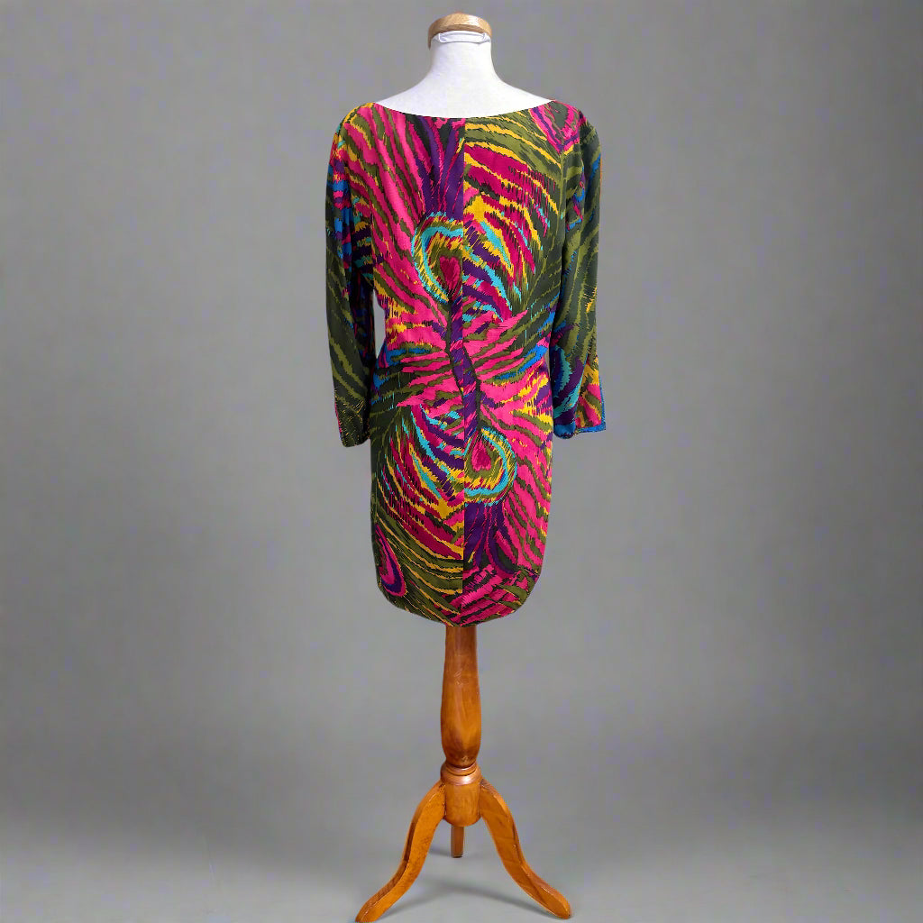 Trina Turk pink print dress, size 12
