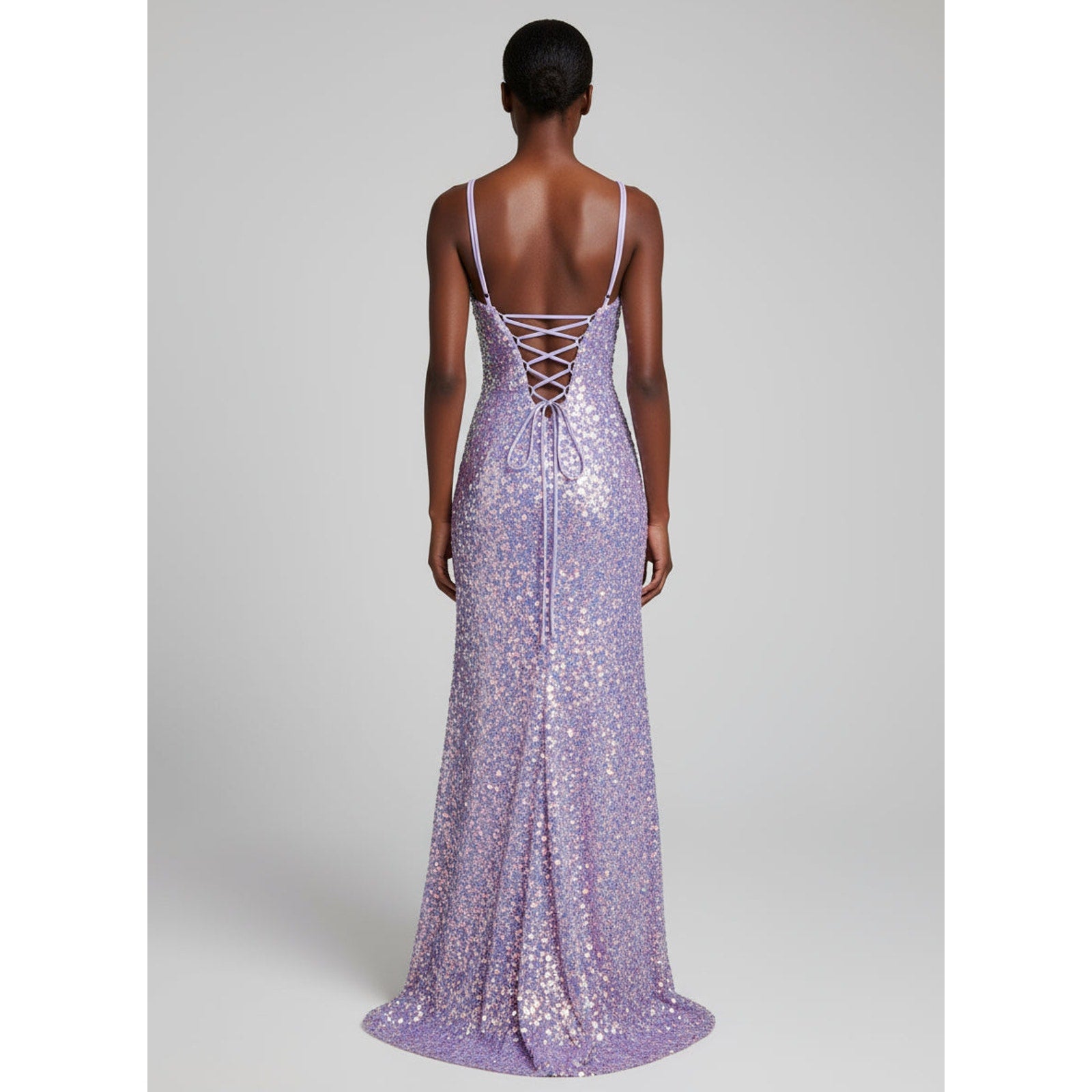 Alyce lavender sequin dress, size 000, NEW WITH TAGS!
