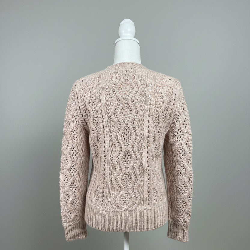 APC blush and gray Alisandre sweater, size XS
