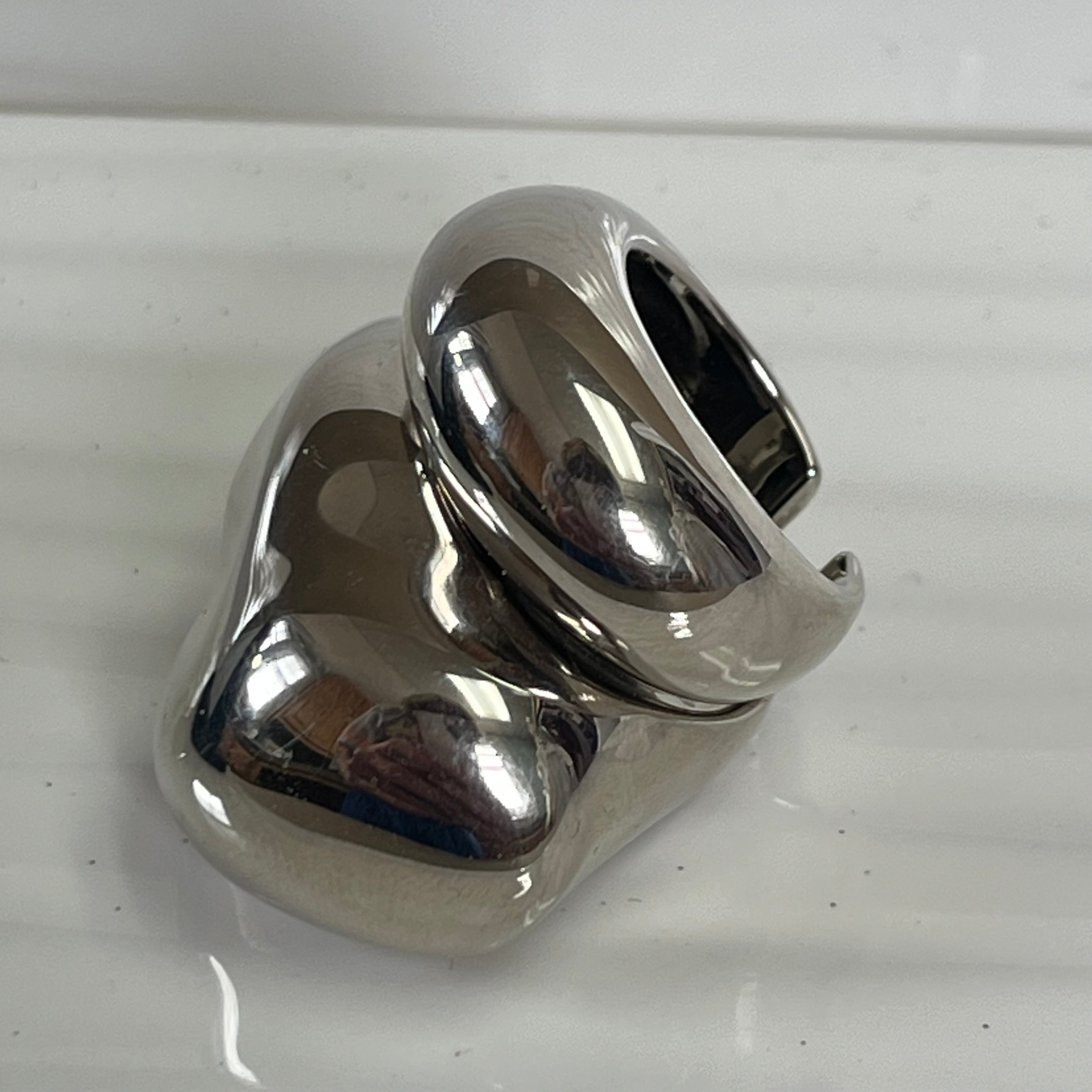 Alexander McQueen silver tone ring