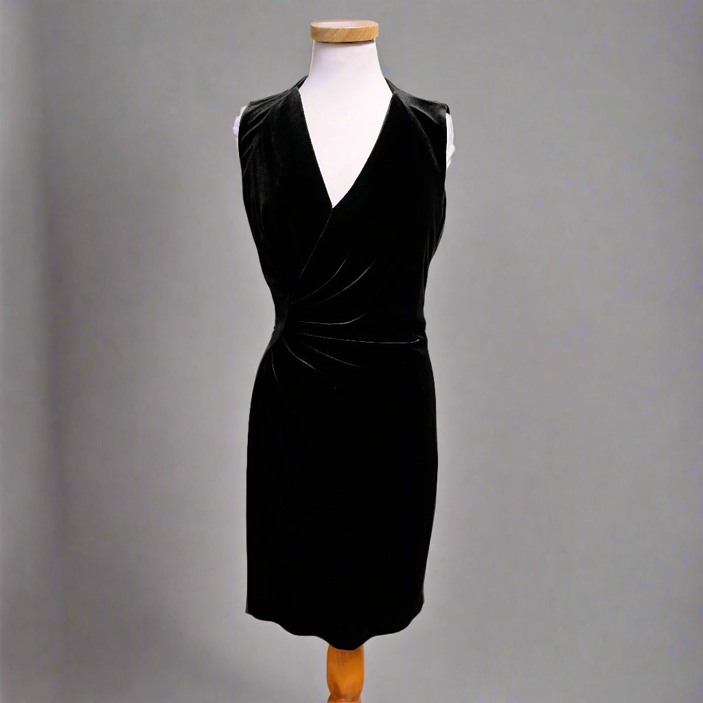 Elie Tahari black velvet dress, size 6