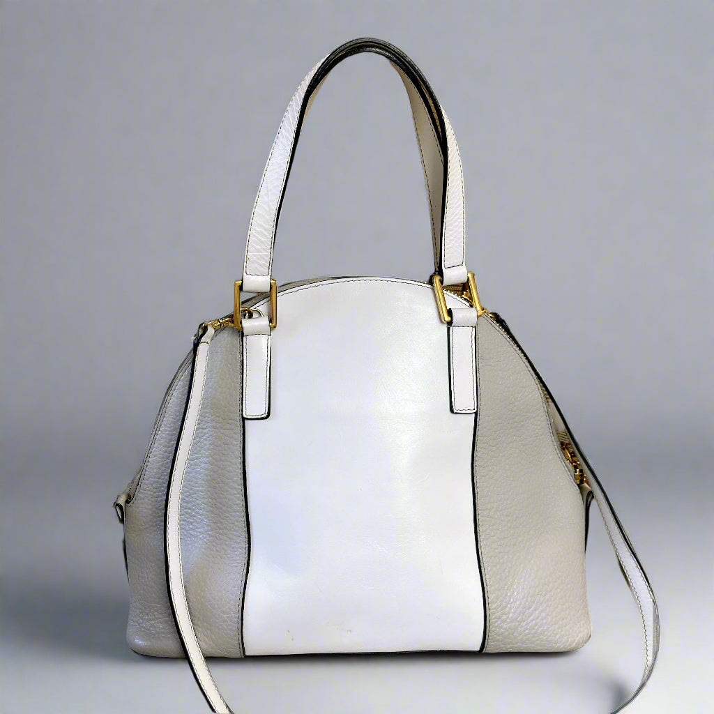 Marc Jacobs white and gray Bowery bag, NEW WITH TAGS!