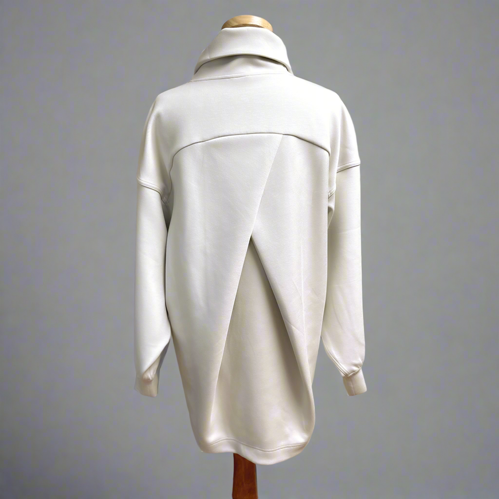 lululemon cream Modal blend turtleneck tunic, size 8