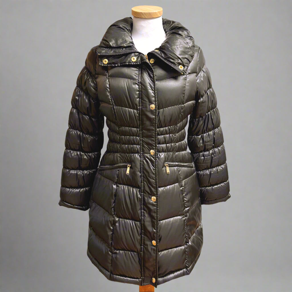Michael Kors black puffer coat, size M/P