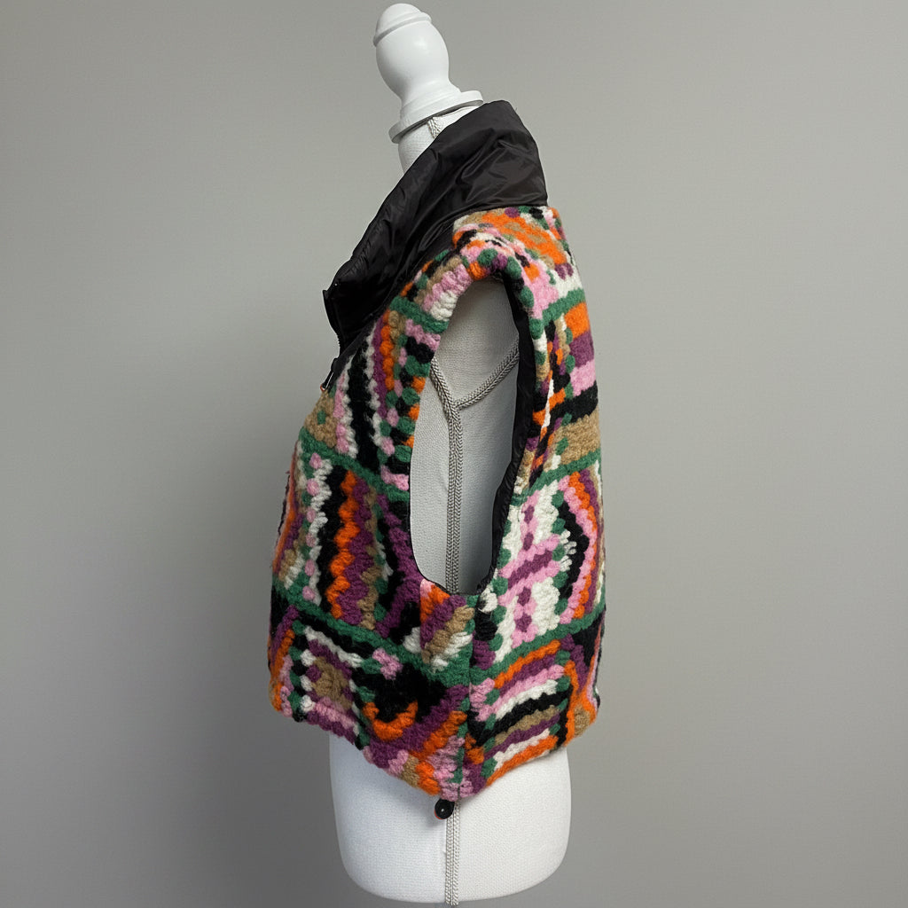 Zara multi-color vest, size XS