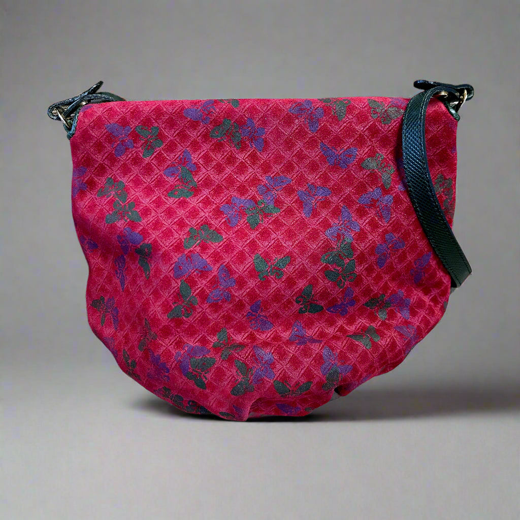 Vintage Bottega Veneta red print bag