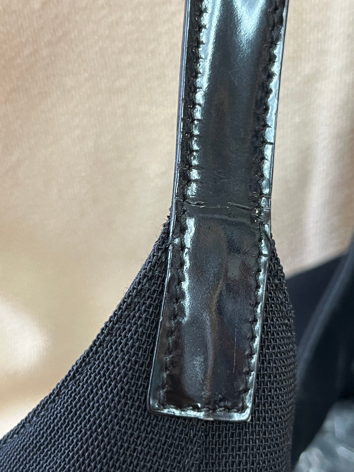 Gucci black nylon handbag