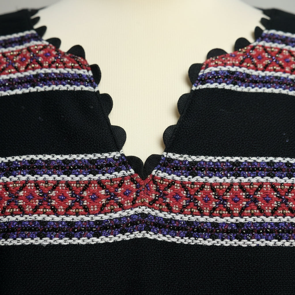 Sara Campbell black stripe dress, size 14, NEW WITH TAGS!