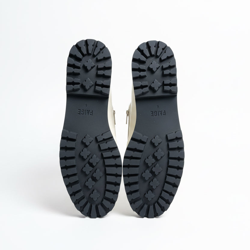 Paige bone leather Ellis loafer, size 9, NEW IN BOX!