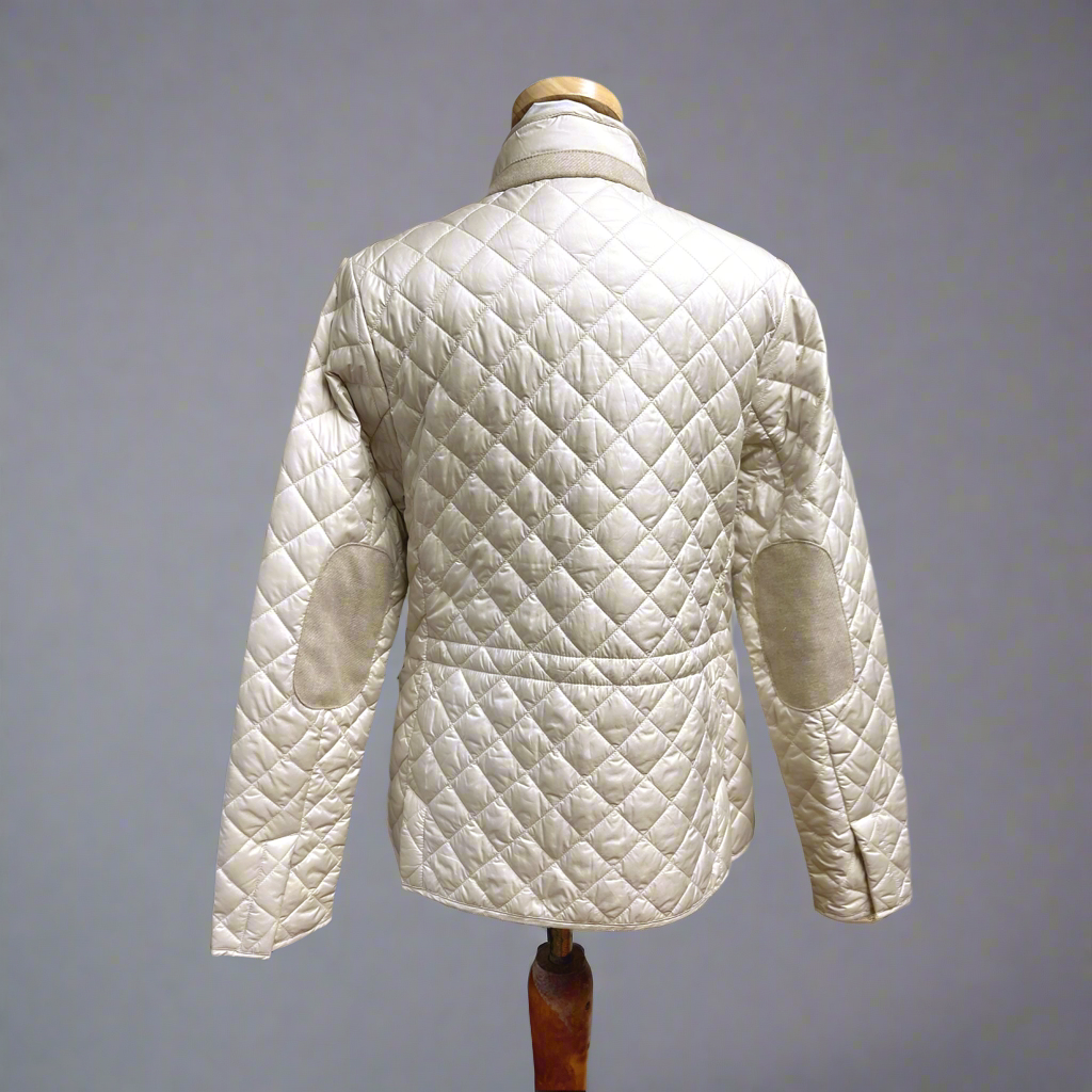 Peter Millar cream quilted Blakely jacket, size M