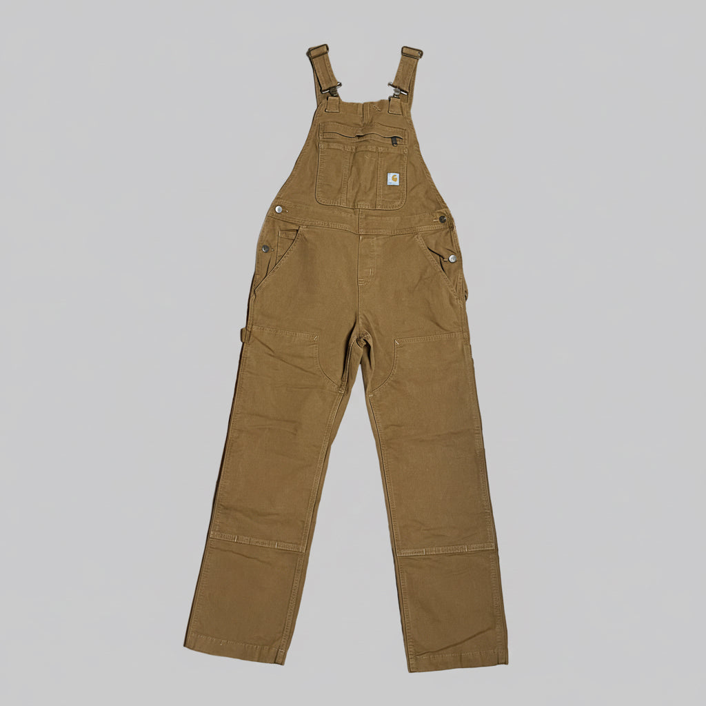 Carhartt nutmeg Crawford overalls, size XS