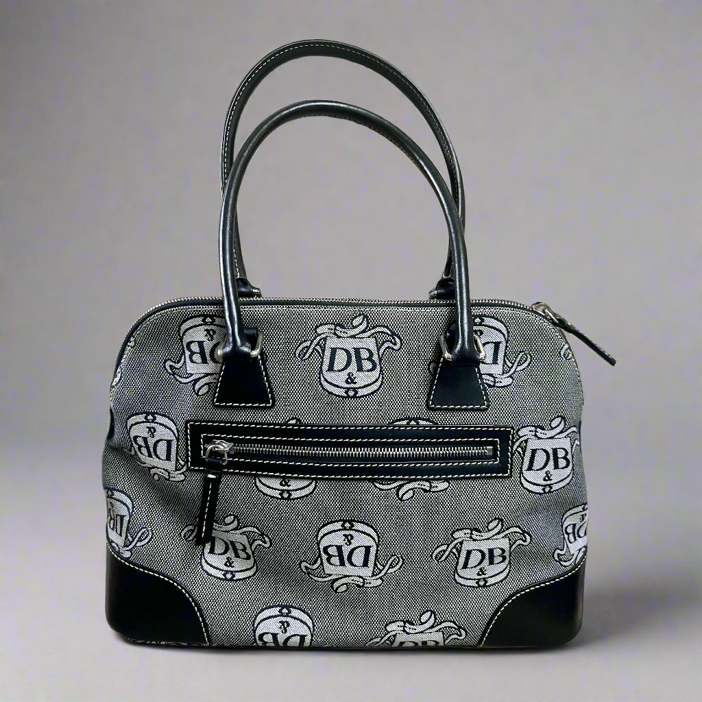 Dooney & Bourke black logo Dome Satchel, NEW WITH TAGS!
