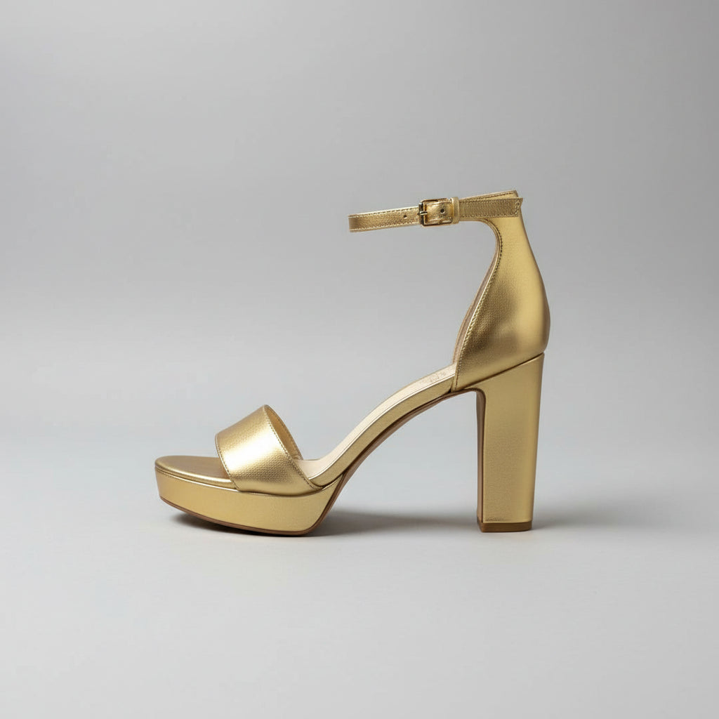 Vince Camuto gold Sathina shoes, size 6.5, NEW IN BOX!