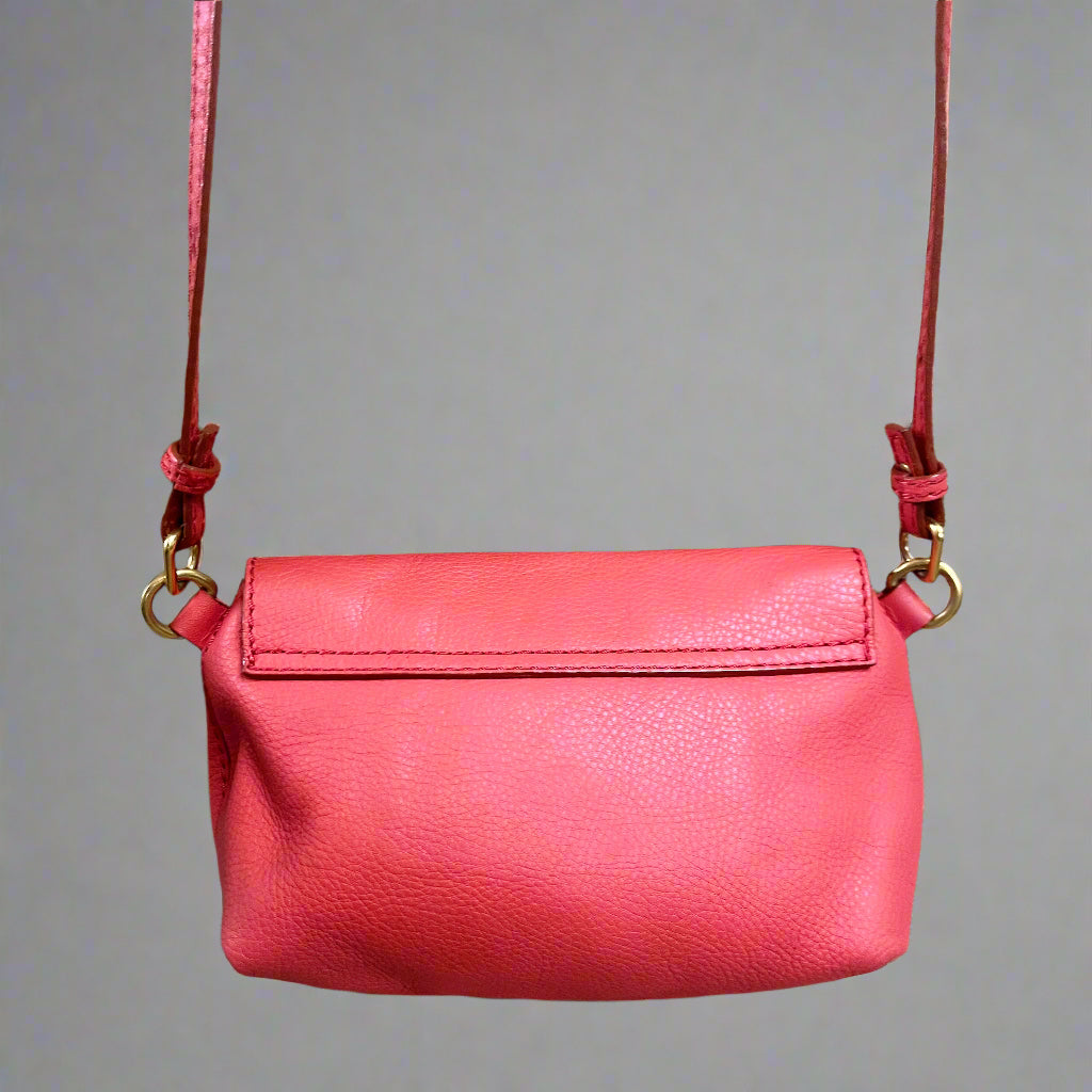 Chloe coral leather Marcie Pochette handbag
