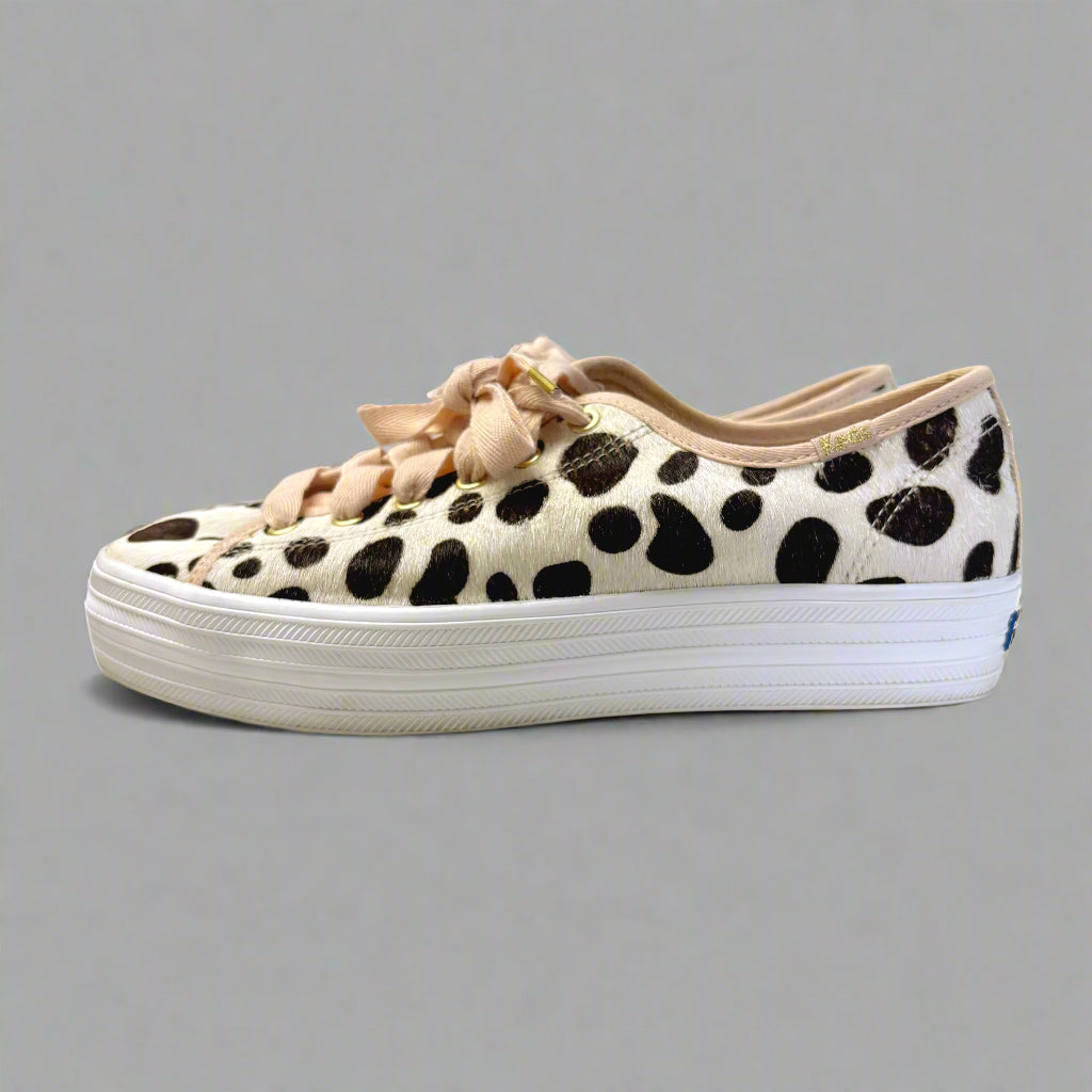 Kate Spade/Keds leopard sneakers, size 8.5