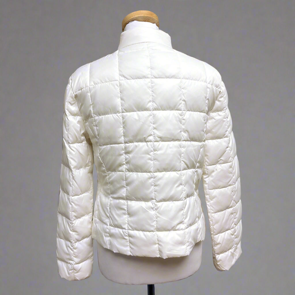 Ciao Milano cream puffer with rhinestones, size S