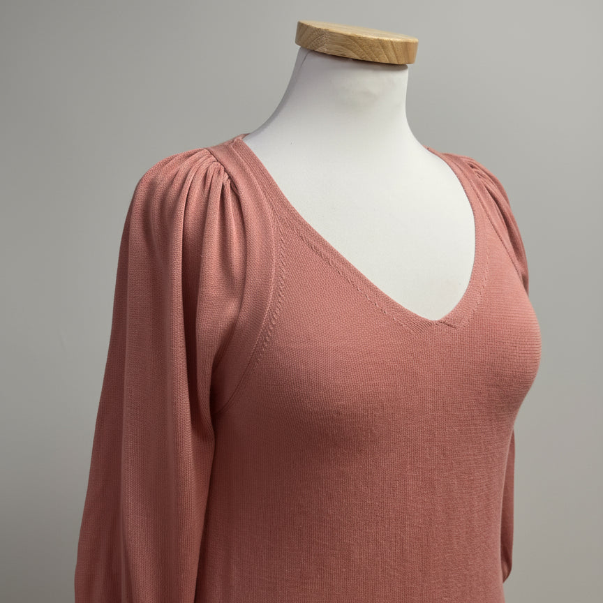 Apiece Apart blush puff sleeve sweater, size XS