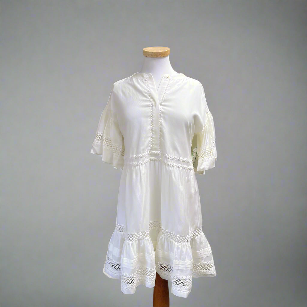Marie Oliver white Jade dress, size S