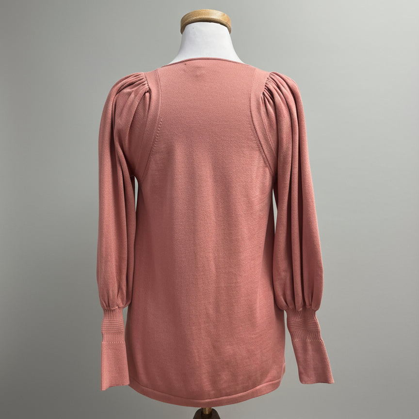Apiece Apart blush puff sleeve sweater, size XS