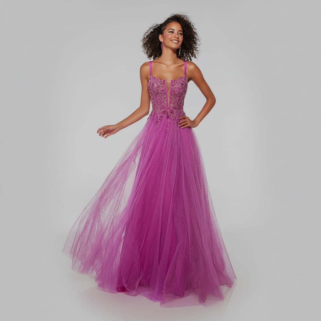 Alyce Paris neon magenta dress, size 18, NEW WITH TAGS!