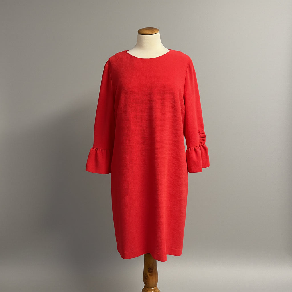 Sara Campbell red dress, size 14