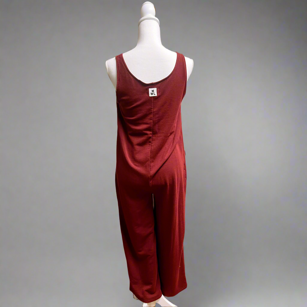 Madewell burgundy jumpsuit, size XS