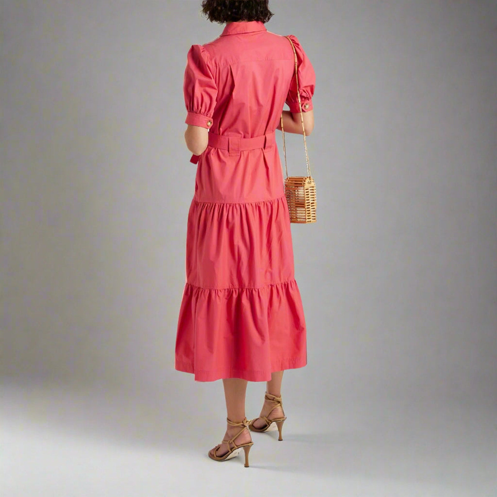 Derek Lam rose red Buffy Utility dress, size 0, NEW WITH TAGS!