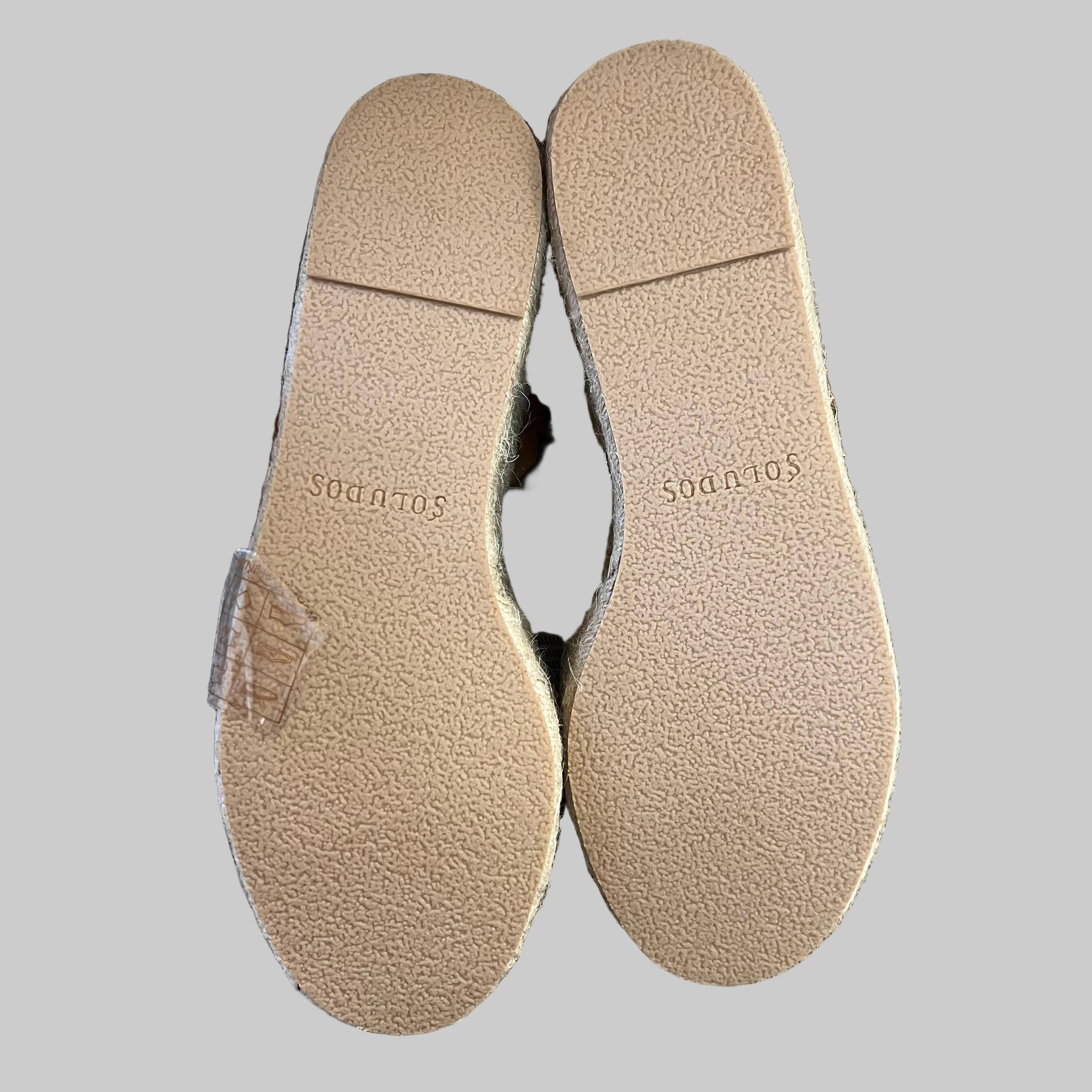 Soludos caramel suede espadrille wedge, size 8.5, NEW IN BOX!