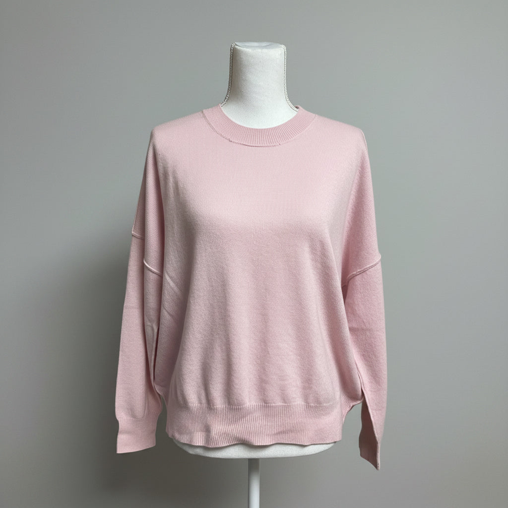 Parrish pale pink cashmere sweater, size XS