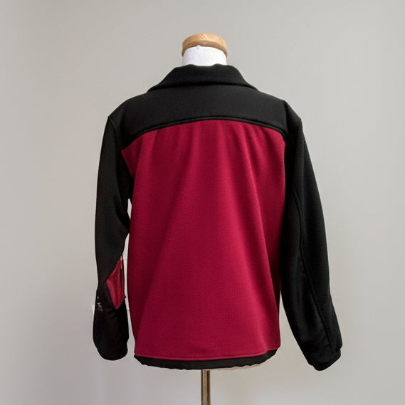 Mountain Hardwear plum and black Windstopper Tech Fleece jacket, size 10