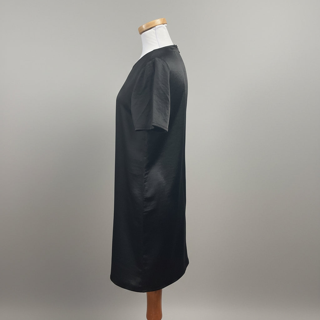 Lilla P black satin dress, size 6, NEW WITH TAGS!