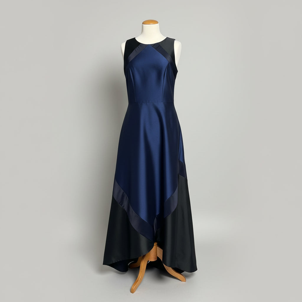 Theia navy and black Block Party dress, size 8