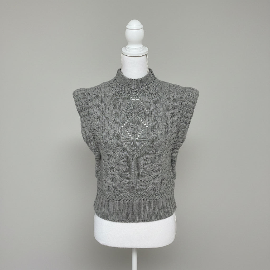 Veronica Beard gray Pinkett vest, size XS
