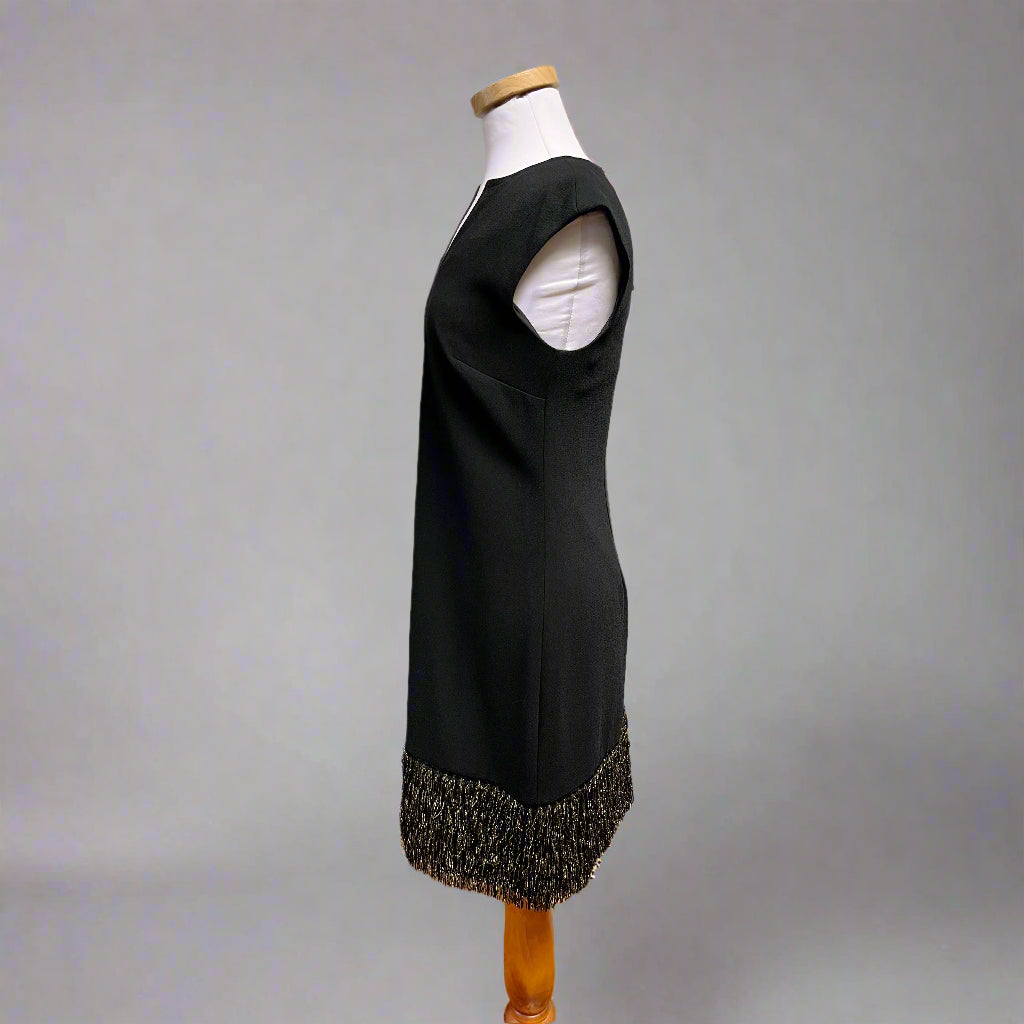 Trina Turk black and gold dress, size 2, NEW WITH TAGS!