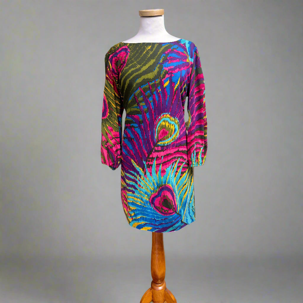 Trina Turk pink print dress, size 12