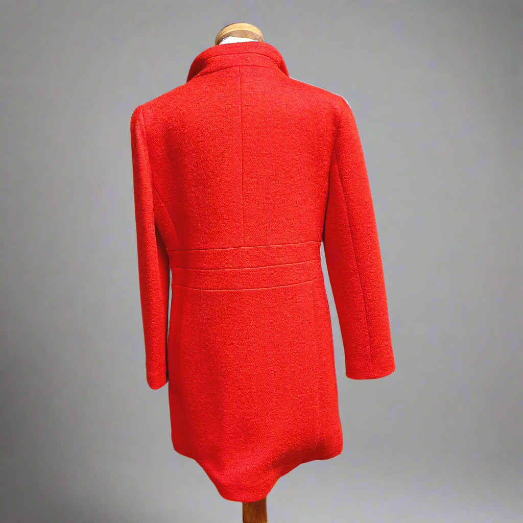 Ann Taylor orange wool blend coat, size M/P