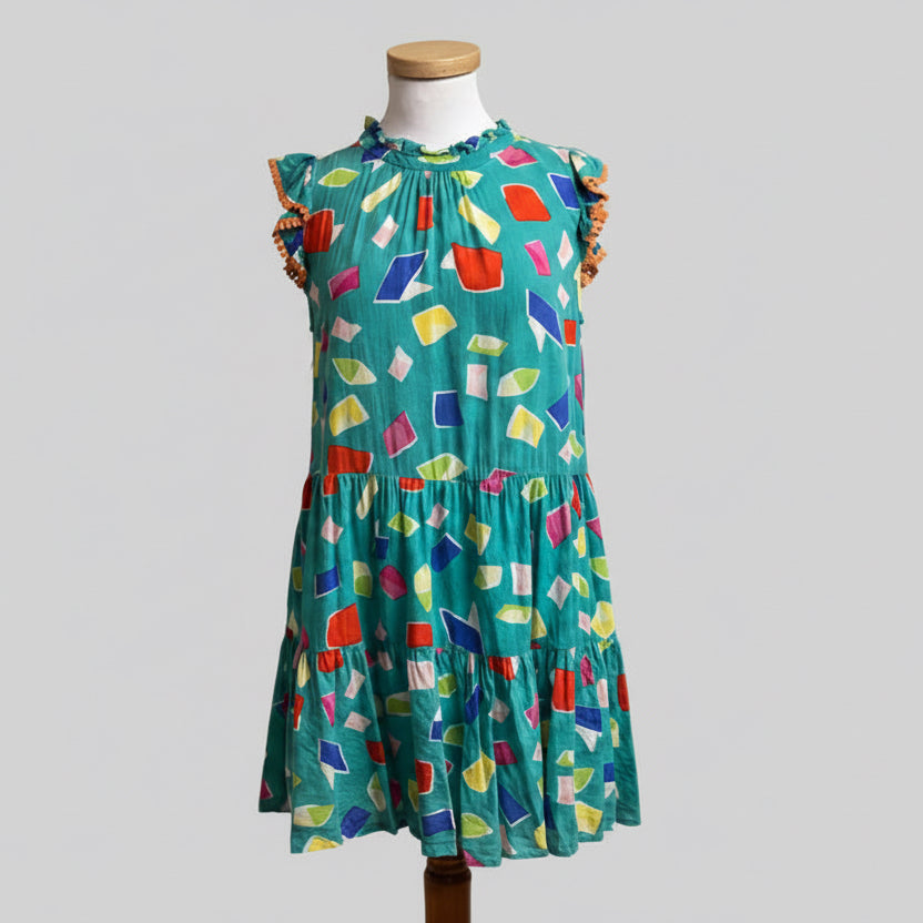 THML jade multi-color dress, size S